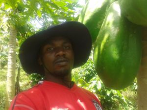 Arnest, a youth farmer with a vision, located in Kayunga District in Uganda 